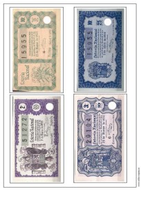 Página del álbum de Lotería Nacional española de 1957