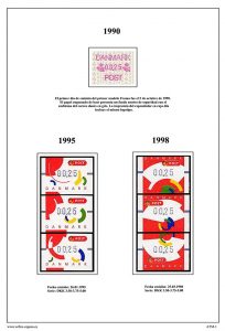 Primera pagina del album de ATMs Dinamarca 1990-2014
