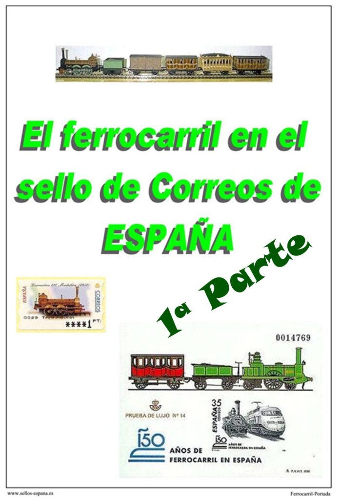 Portada de Hojas de Sellos del Ferrocaril en España Primera Parte