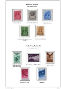 pagina 2 album de sellos de Hungría 1943-44