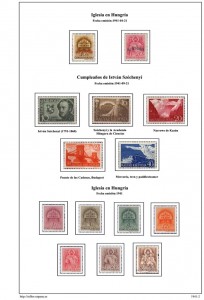 album de sellos de Hungría 1941