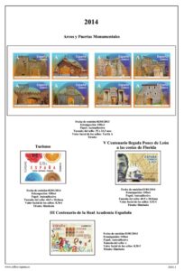 Primera Hoja de Sellos de España 2014