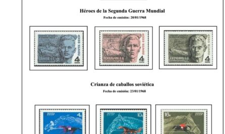 Primera Hoja de Sellos de la URSS 1968