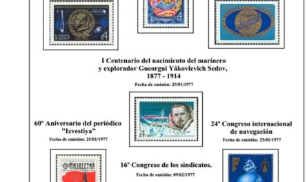 Primera Hoja de Sellos de la URSS 1977