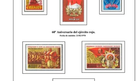 Primera Hoja de Sellos de la URSS 1978