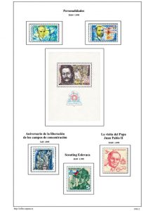 Segunda pagina del album de Eslovaquia 1995
