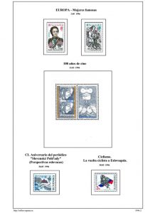 Segunda pagina del album de Eslovaquia 1996