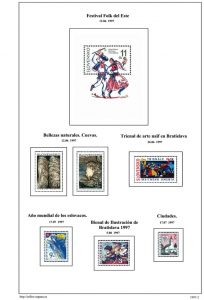 Segunda pagina del album de Eslovaquia 1997