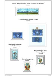 Segunda pagina del album de Eslovaquia 1999