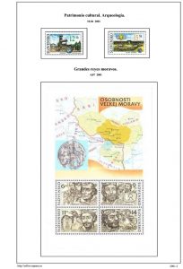 Segunda pagina del album de Eslovaquia 2001