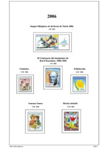 Primera pagina del album de Eslovaquia 2006
