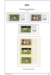 Primera pagina del album de ATMs Dinamarca 2015-2016