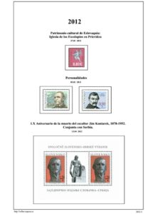 Primera pagina del album de Eslovaquia 2012