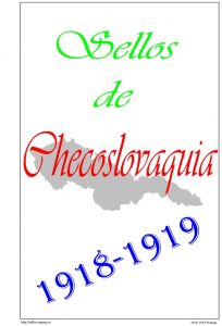 Portada del album de Checoslovaquia 1918 - 1919