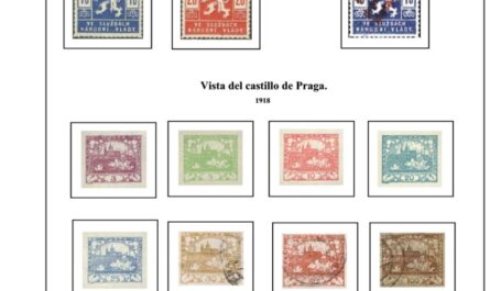 Primera Hoja de Sellos de Checoslovaquia 1918-1919