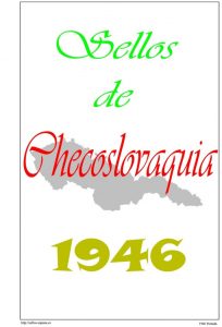 Portada del album de Checoslovaquia 1946