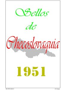 Portada del album de Checoslovaquia 1951