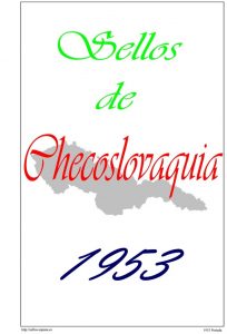 Portada del album de Checoslovaquia 1953
