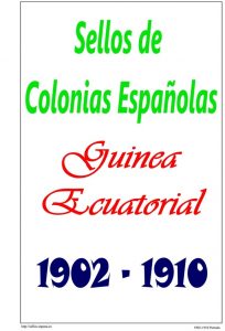 Portada del album de Guinea Ecuatorial 1902-1910