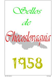 Portada del album de Checoslovaquia 1958
