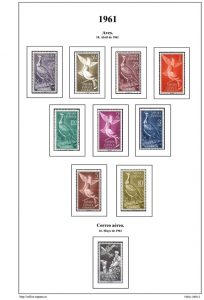 Segunda pagina del album de Sahara Español 1960-1969