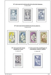 Segunda pagina del album de Checoslovaquia 1959