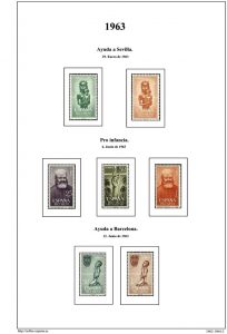 Segunda pagina del album de Rio Muni 1962-1964