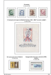 Segunda pagina del album de Checoslovaquia 1966