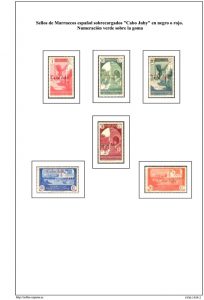 Segunda pagina del album de Cabo Juby 1930-1939