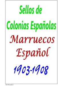Portada del album de Marruecos Español 1903-1908