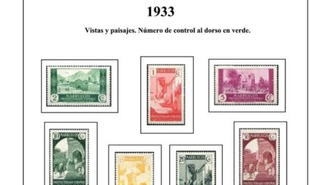 Primera Hoja de Sellos Marruecos Español 1931-1940
