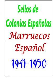 Portada del album de Marruecos Español 1941-1950