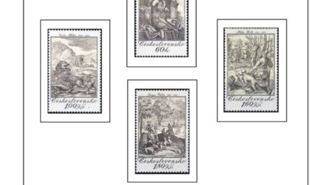 Primera Hoja de Sellos de Checoslovaquia 1975