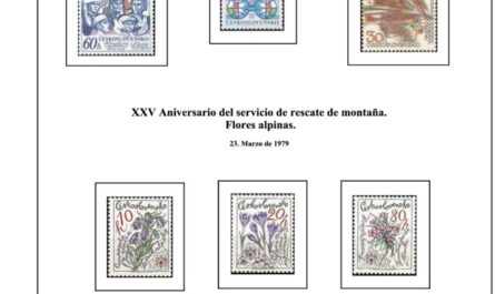 Primera Hoja de Sellos de Checoslovaquia 1979