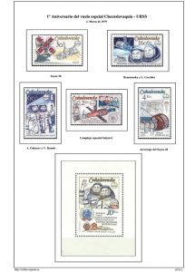 Segunda pagina del album de Checoslovaquia 1979