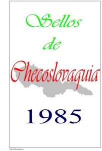 Portada del album de Checoslovaquia 1985