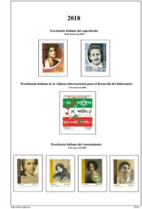 Primera pagina del album de Italia 2018
