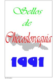 Portada del album de Checoslovaquia 1991