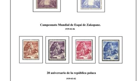 Primera Hoja de Sellos de Polonia 1939